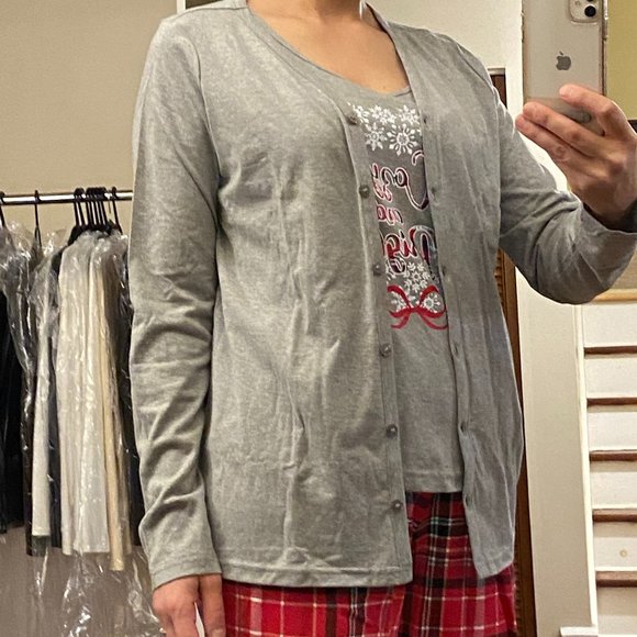 3 Piece Cardigan Pajama Set (Kim Rogers®) - Picture 3 of 4